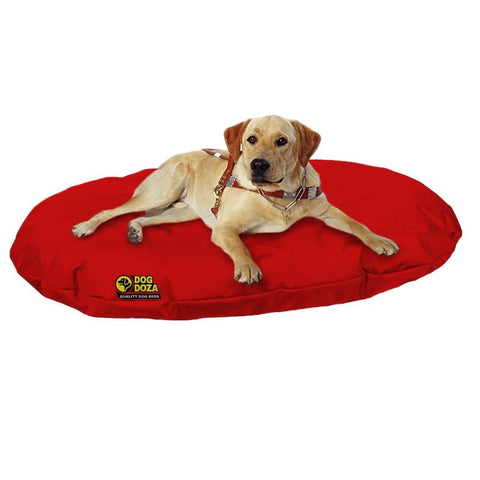 Orthopaedic Oval Dog Bed Memory Foam Crumb Filled Waterproof - The Doggy Deli