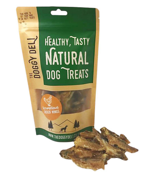 Scrumptious Chicken Wings Treat for Dogs 100g Bag