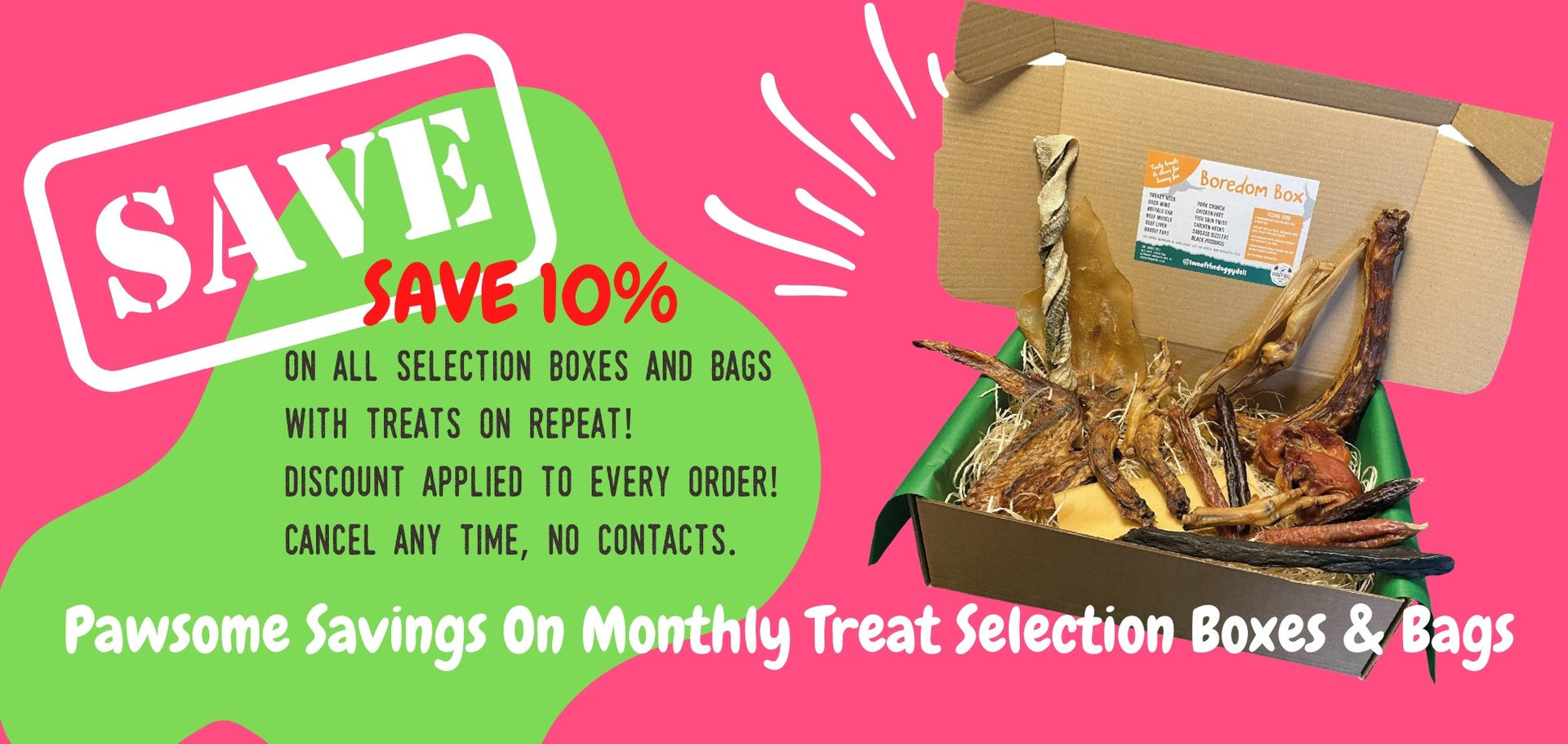 Natural Dog Treat Boxes and Bags | The Doggy Deli
