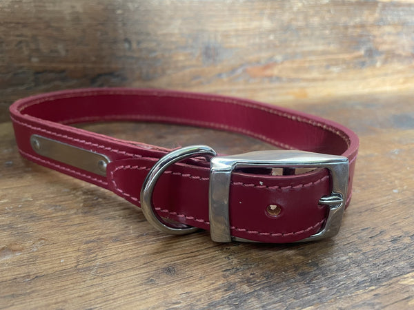 Ancol Leather Dog Collar