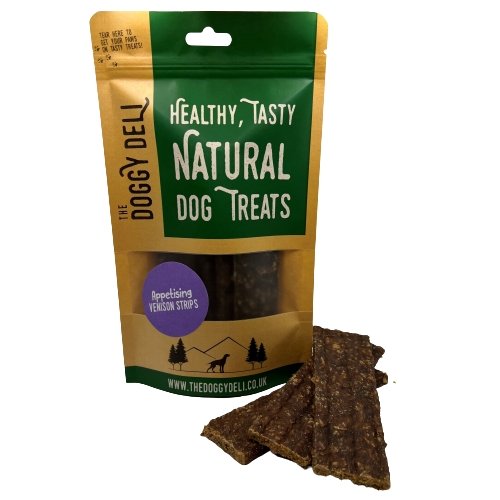 Appetising Venison Strips Dog Treat 100g Bag