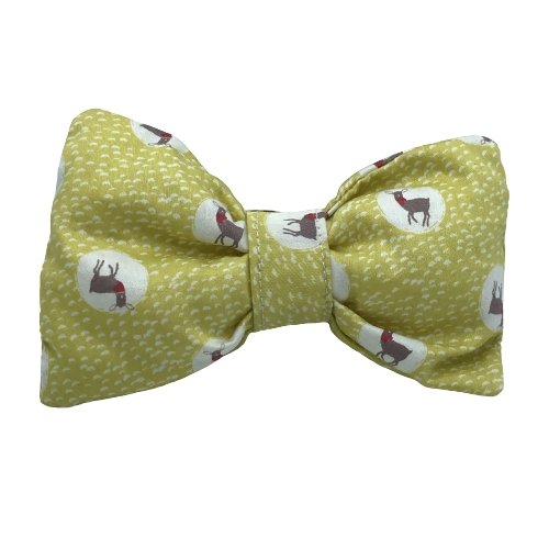 Deer Handmade Dog Bowtie