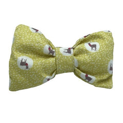 Deer Handmade Dog Bowtie - The Doggy Deli