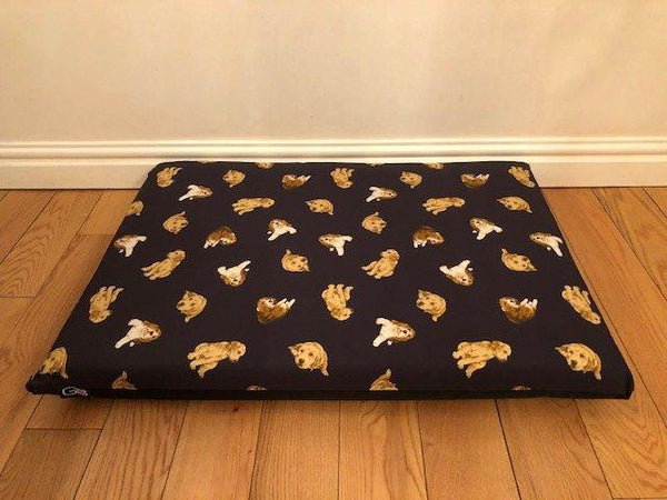 Dog Print Crash Pad/Crate Mat Dog Bed