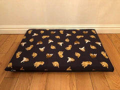 Dog Print Crash Pad/Crate Mat Dog Bed - The Doggy Deli