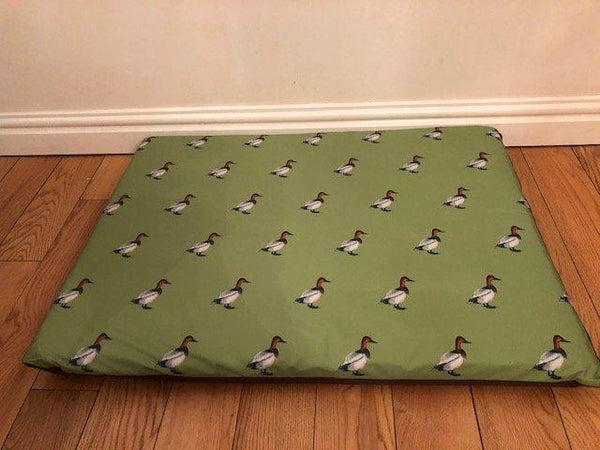 Duck Print Dog Bed Crash Pad/Crate Mat