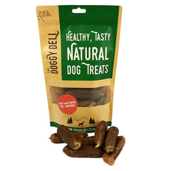 Gourmet Beef and Garlic Deli Sausages Treats for Dogs 200g Bag - The Doggy Deli