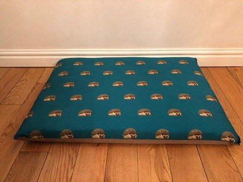 Hedgehog Print Crash Pad/Crate Mat Dog Bed - The Doggy Deli