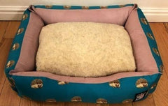 Hedgehog Print Settee Dog Bed - The Doggy Deli