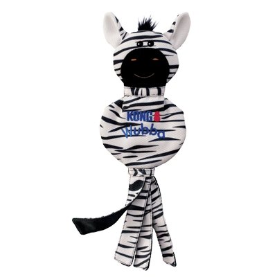 Kong Wubba No Stuff Zebra Dog Toy