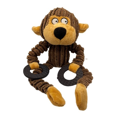 Monkey Plush Squeaky Puppy Toy