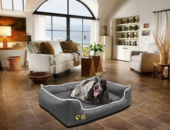 Orthopaedic Dog Bed Memory Foam Waterproof Settee Bed - The Doggy Deli