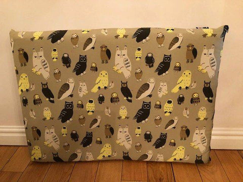 Owl Print Crash Pad/Crate Mat Dog Bed - The Doggy Deli