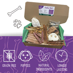 Puppy Pack - Natural Dog Treat Box for Puppies and Smaller Dogs - The Doggy Deli