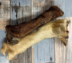 Rolled Beef Skin with Fur Dog Chew Treat - The Doggy Deli