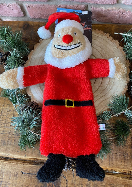 Santa Stuffed Head - Christmas Dog Toy