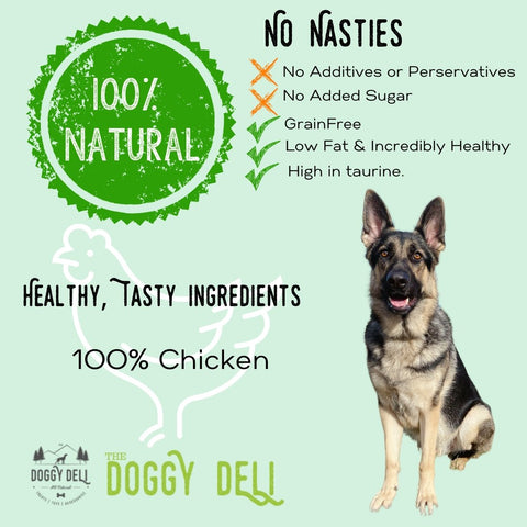 Scrumptious Chicken Hearts Dog Treat 100g - The Doggy Deli