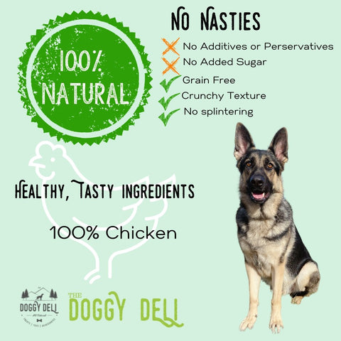 Scrumptious Chicken Wings Treat for Dogs 100g - The Doggy Deli