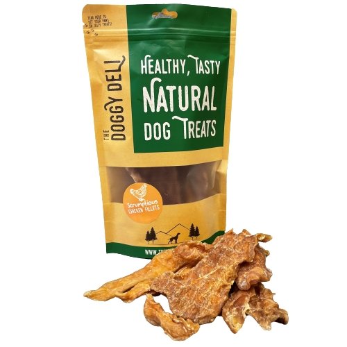 Scrumptious Gourmet Chicken Fillet - Natural Dog Treats 200g Bag