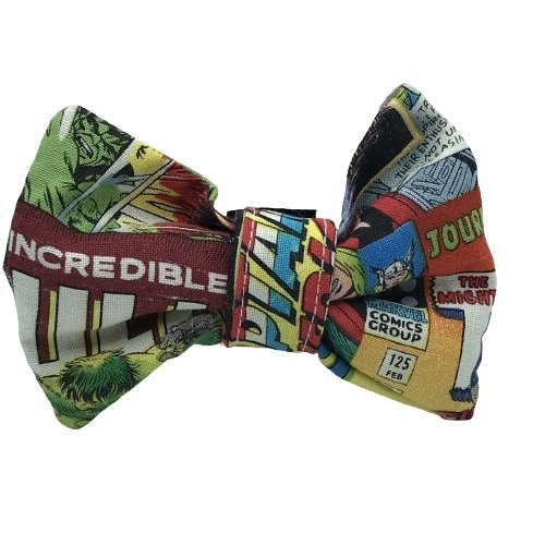 Superheroes Handmade Dog Bowtie