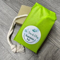 Tea Tree & Clay Natural Dog Shampoo Soap Bar 100g - The Doggy Deli